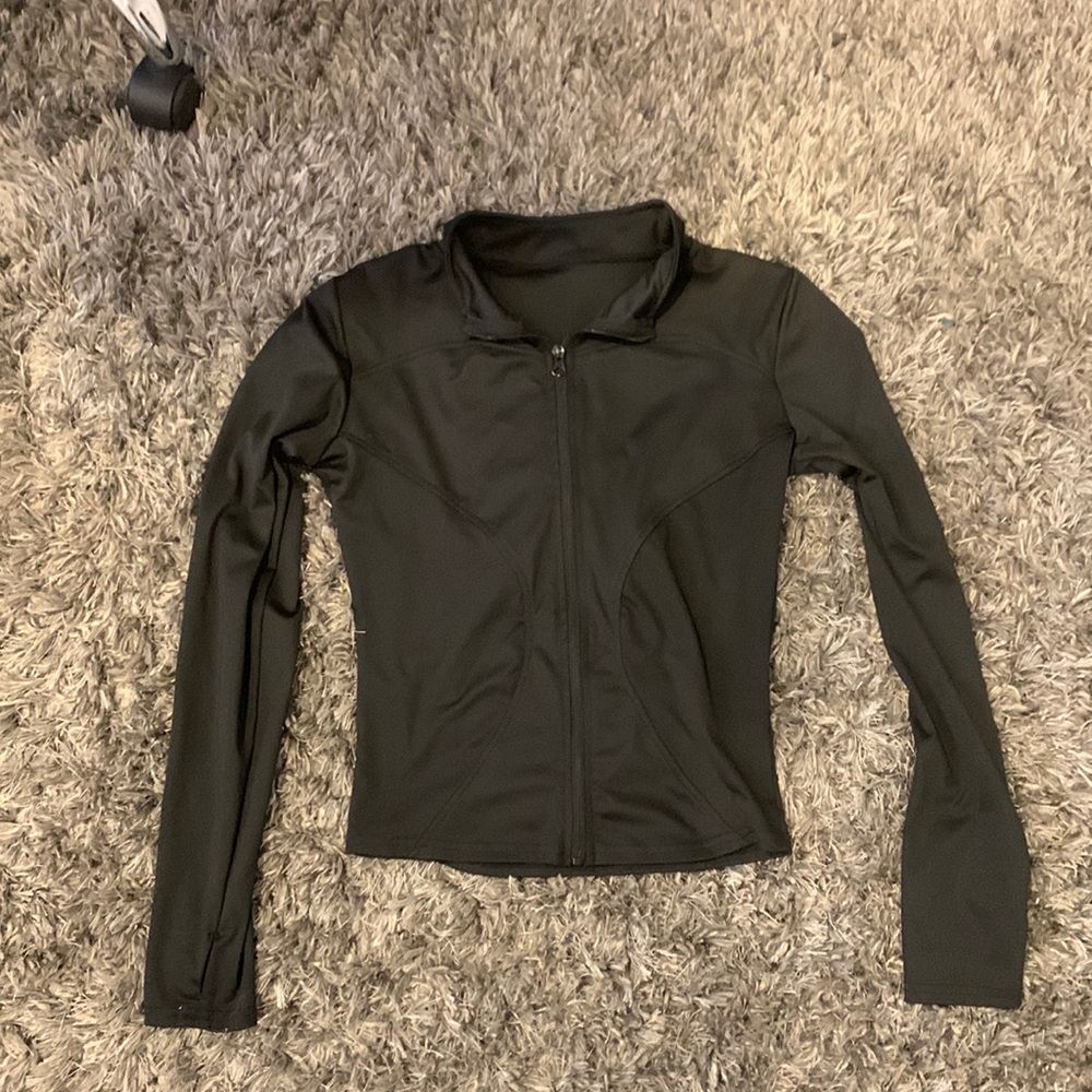 Black woman’s workout jacket